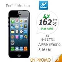 L’iPhone 5 en promo chez Prixtel !
