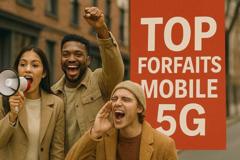 les meilleurs forfaits 5G pour moins de 10€