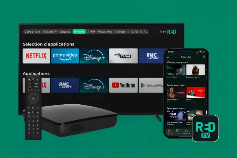 red box internet avec tv la moins chere
