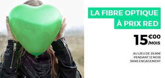 Internet très haut débit : moins de 24 heures pour profiter de l'offre RED Fibre à 15 euros par mois 