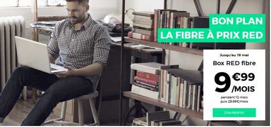 RED By SFR continue de brader son offre Fibre à moins de 10 euros par mois