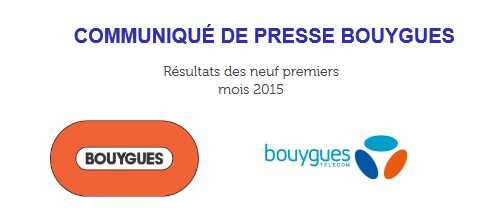 Bouygues Telecom : bons résultats au troisième trimestre 2015 !