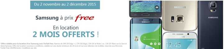 Free vous offre votre Samsung pendant 2 mois !