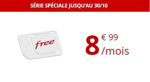 La série limitée Free Mobile 60Go à 8,99€, une promotion qui n'en finit plus !