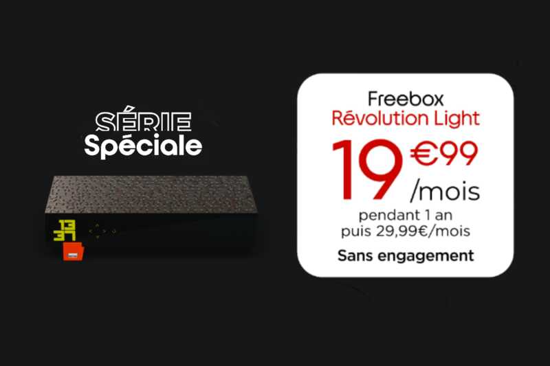 promo freebox revolition light