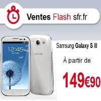 Des mobiles à partir de 1€ et une promotion sur le Samsung Galaxy S3 chez SFR