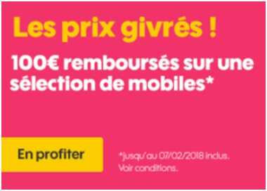 Soldes hiver 2018 : SOSH rembourse 100 euros sur trois Smartphones à petit prix 