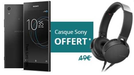 Bon plan Free : un casque Sony offert pour l'achat d'un Xperia XA1