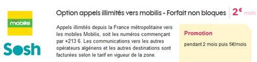 Appelez en illimité vos proches d’Algérie avec l’option Sosh Mobilis !