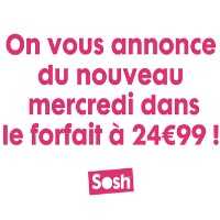 Du nouveau chez Sosh dès Mercredi prochain : Remise exceptionnelle, Roaming, Appels illimités vers l’international ?