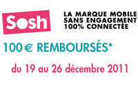 Sosh propose une offre de remboursement de 100 euros