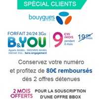 Bouygues Telecom : Jusqu’à 80€ remboursés pour la souscription d’un forfait Sensation 3Go et plus avec portabilité de numéro !