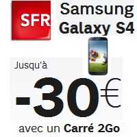 Les Summer Deals SFR.FR : Le Samsung Galaxy S4 en promotion !