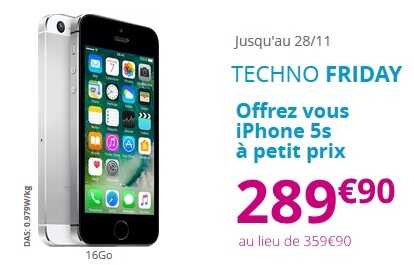 Techno Friday : offrez-vous un iPhone 5s à petit prix chez Bouygues Telecom