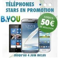 Forfait mobile B&YOU : Baisse de prix sur une sélection de portables