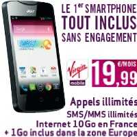 Virgin Mobile prolonge le forfait illimité sans engagement avec Smartphone inclus !