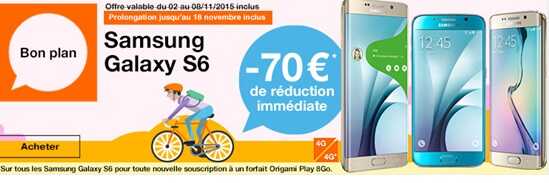 Samsung Galaxy S6, S6 Edge et S6 Edge+ en promo jusqu’à ce soir minuit chez Orange !