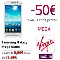 Le Samsung Galaxy Mega gratuit avec un forfait iDOL XL Virgin Mobile !