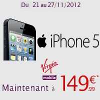 Bon plan Noël : 100euros offerts sur l'iPhone 5 chez Virgin Mobile