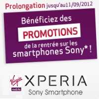 Virgin Mobile prolonge les remises exceptionnelles sur les téléphones Sony Xperia
