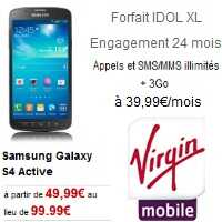 Virgin Mobile : Le Samsung Galaxy S4 Active en promo à 49.99€ !