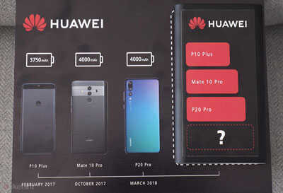 Huawei Mate 20 Pro : Une batterie supérieure à 4000 mAh ?