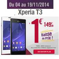 Bon plan Smartphone : Baisse de prix sur le Sony Xperia T3 avec un forfait Virgin Mobile !