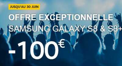 Galaxy S8 : profitez d'une remise exceptionnelle de 100 euros avec l'opérateur SFR (SOLDES ETE 2017)
