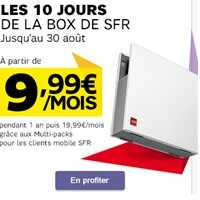 Derniers jours de la Box de SFR à moins de 10 € !