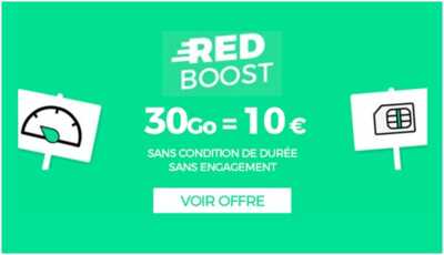 RED by SFR : Le forfait RED 30Go à 10 euros pour quelques jours encore