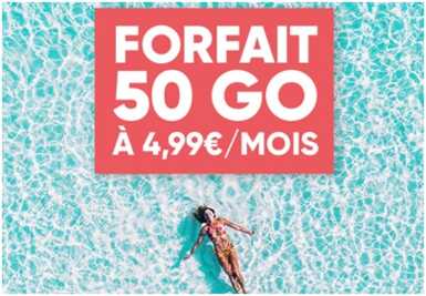 Bon Plan : Le forfait Prixtel 50Go à moins de 5 euros par mois