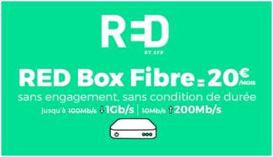 Fibre sans engagement : Ne ratez pas l'offre RED by SFR