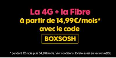 Derniers jours pour profiter du bon plan Sosh mobile + Livebox (15 euros de remise par mois)