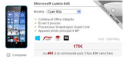 Free Mobile : Une enceinte Nokia offerte avec le Microsoft Lumia 640 !