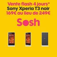 Nouvelle vente flash Sosh : Le Sony Xperia T3 en promo à 169€ au lieu de 249€ ! 