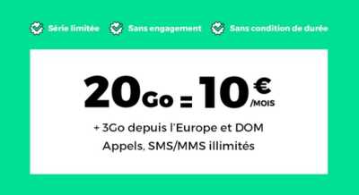 Le forfait RED by SFR 20Go à 10 euros en vente privée à saisir immédiatement !