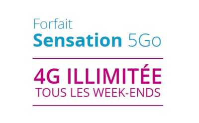 Bouygues Telecom : La 4G illimitée tous les week-ends avec le forfait Sensation 5Go