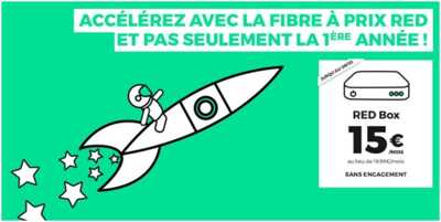 RED by SFR : La Fibre à prix RED et pas seulement la première année