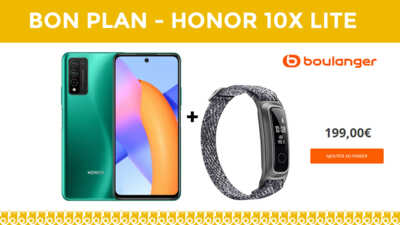 24% de remise avec le nouveau et superbe Honor 10X Lite !