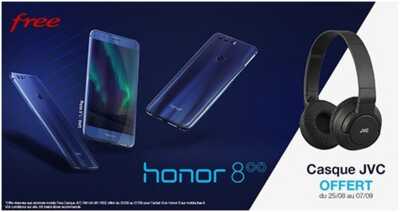 Le Honor 8 déjà dispo chez Free Mobile