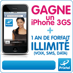 Gagner un Iphone 3GS avec le Jeu Concours Prixtel