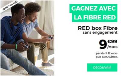 La Fibre à petit prix chez RED by SFR