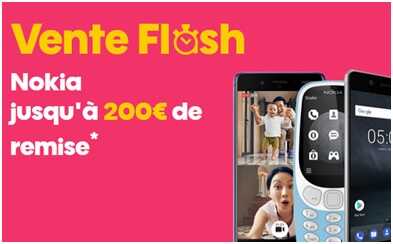 Vente flash Nokia : Jusqu'à 200 euros de remise chez SOSH