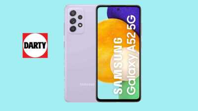 AFFAIRE EN OR : Le Samsung Galaxy A52s 5G violet à 228€ chez Darty aujourd'hui !
