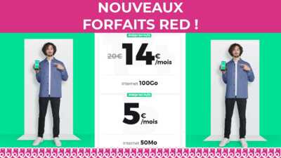 BON PLAN : RED by SFR propose deux forfaits mobiles en promotion jusqu'au 14 décembre !