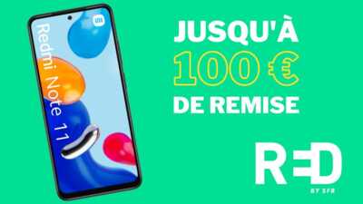 Bon plan : jusqu'à 100 € de remise sur le Redmi Note 11 en souscrivant un forfait sans engagement RED by SFR !