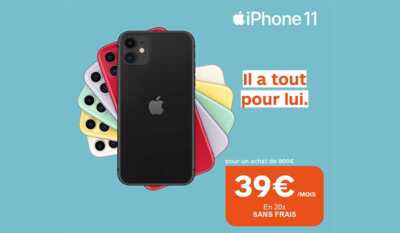 Boulanger vous propose de payer l'iPhone 11 en 20 fois sans frais !