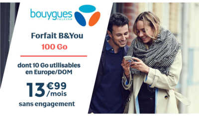 Bouygues sort de son chapeau une superbe promo B&You 100Go  !