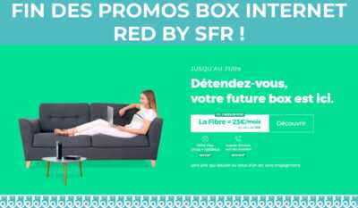 Box internet sans engagement : l'offre internet de RED by SFR s'arrête à minuit !