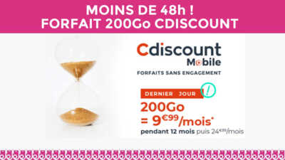 Cdiscount va t-il mettre fin à sa promo forfait mobile 200Go à 9,99€ ?